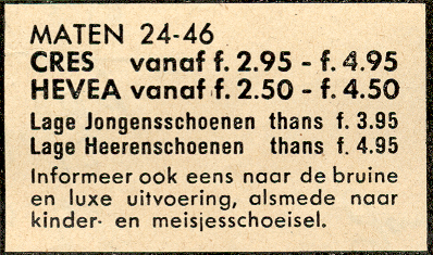 Advertentie 1941 - detail