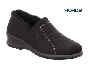 Rohde 2516-90 zwart damespantoffel