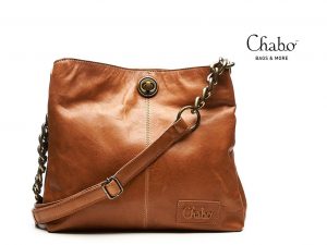 Chabobags Chain Small schoudertas camel leer