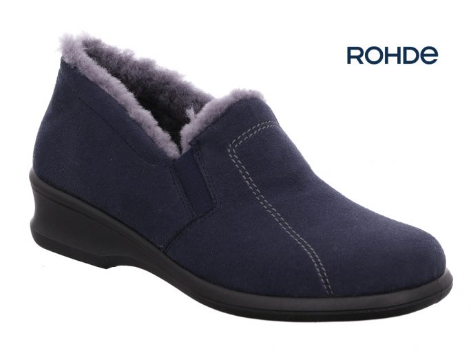 Rohde 2516-56 blauw damespantoffel