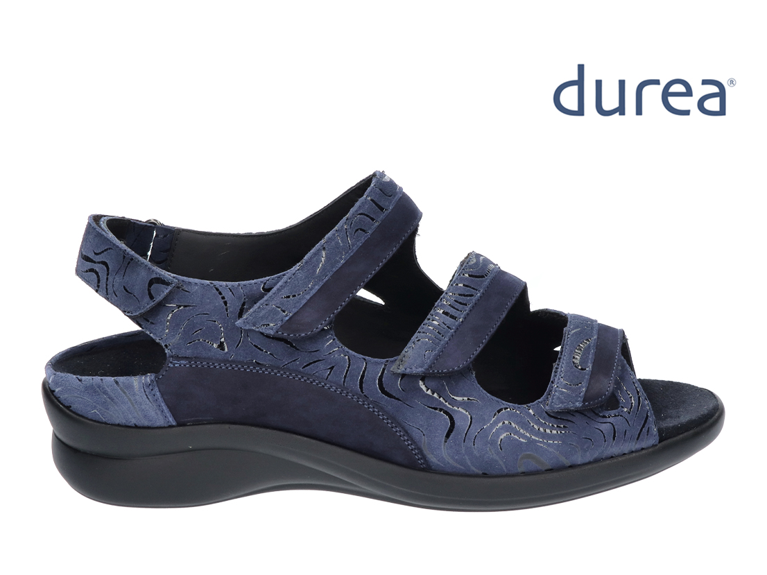 Irrigatie wraak Netto Durea 7409 sandalen K wijdte blauw - Aalders Schoenmode