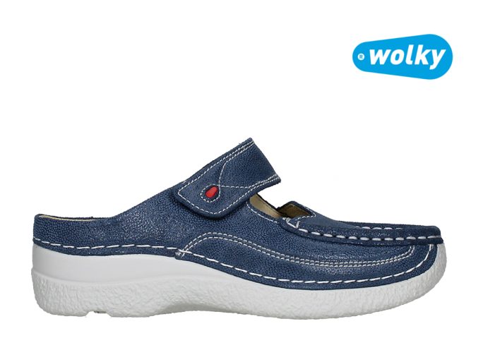 Wolky Roll-Slide 6227 slipper blauw