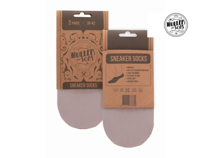 Muller & Sons Sneaker Socks 2 pack beige