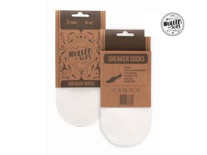 Muller & Sons Sneaker Socks 2 pack wit