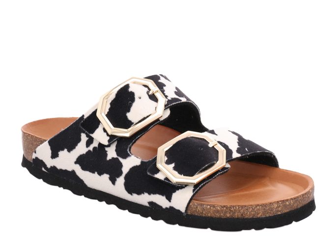 Rohde 5637 slipper zwart cow