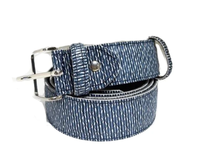 Berkelmans riem 261 belt blauw print