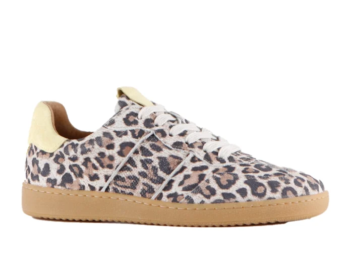Dwars Poona leopard sneaker