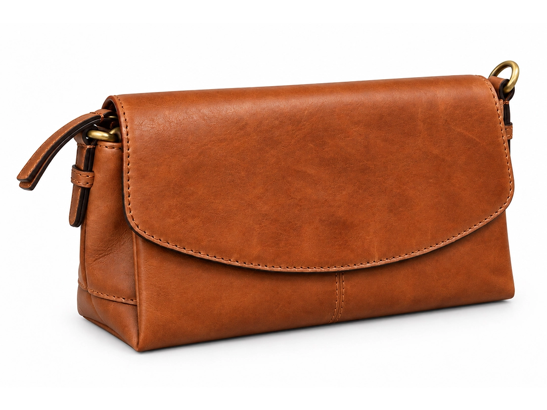 Bag2Bag Troms cognac schoudertas